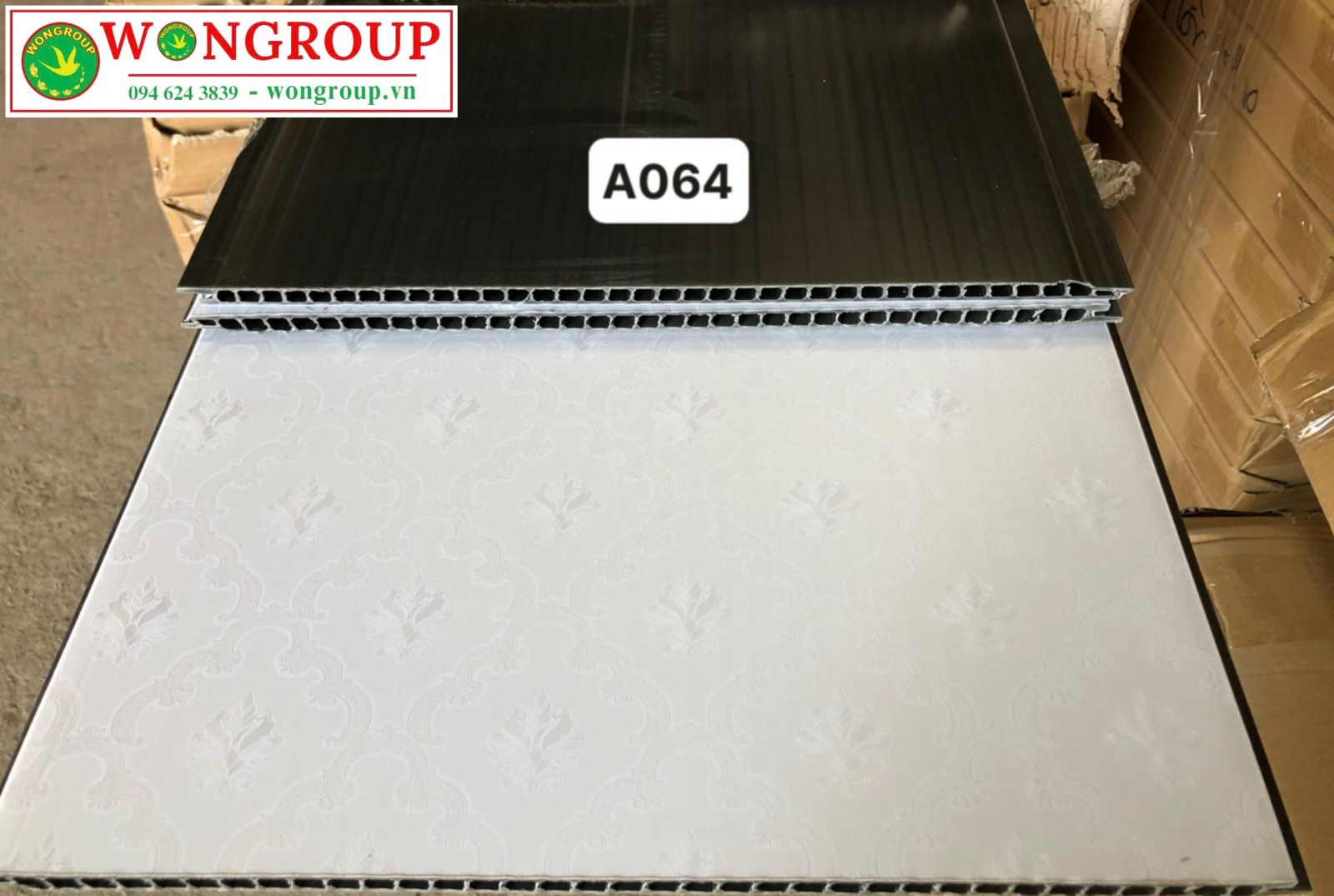 Tấm ốp tường - Ốp trần Nano than tre A064