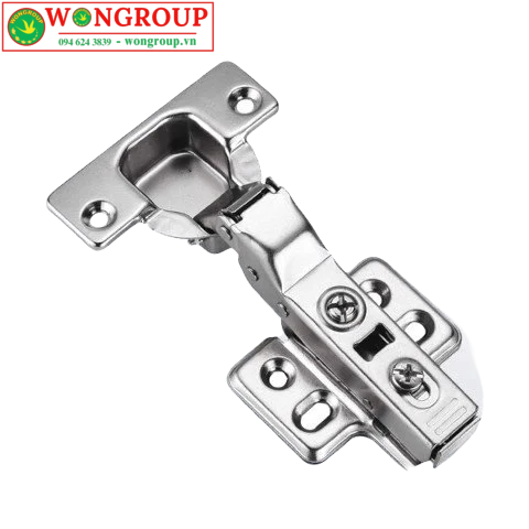 Bản lề bật hơi giảm chấn loại cong vừa Inox 304