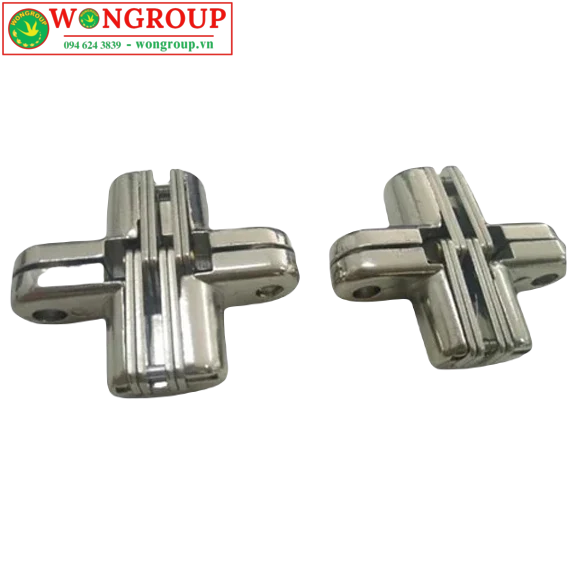 Bản lề chữ thập, màu Nikel