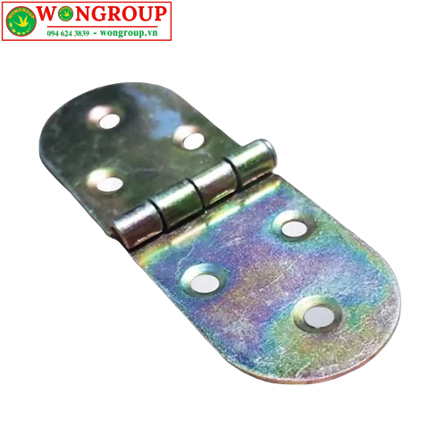 Bản lề lá bán nguyệt sắt xi bảy màu không lò xo 30x85