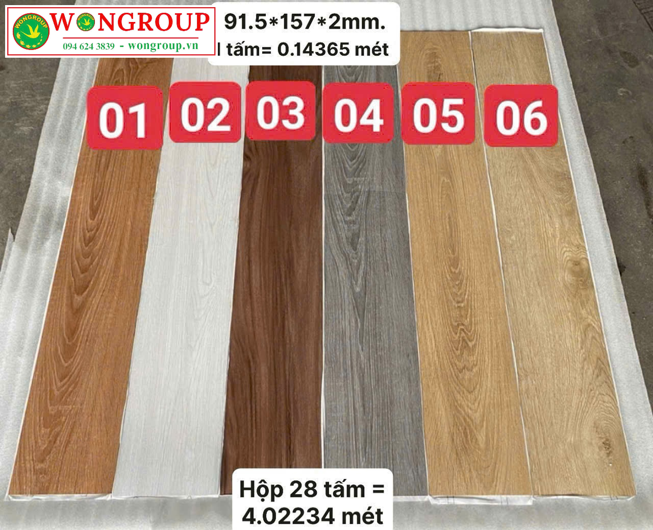 Sàn nhựa dán keo Vinyl.1