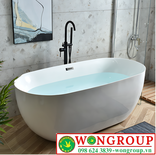 Bồn Tắm Nằm Oval Cao Cấp NV-1504M