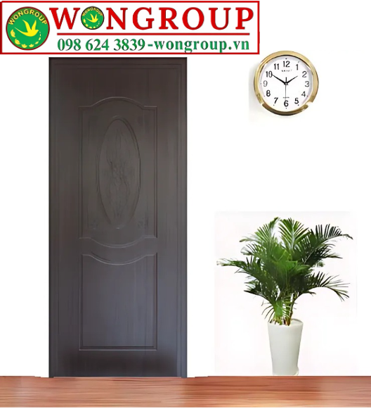 Cửa nhựa Composite dán da 2