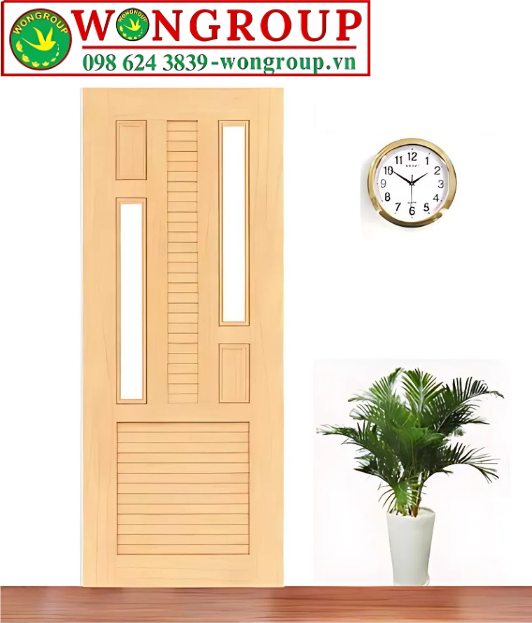 Cửa nhựa Composite dán da 18