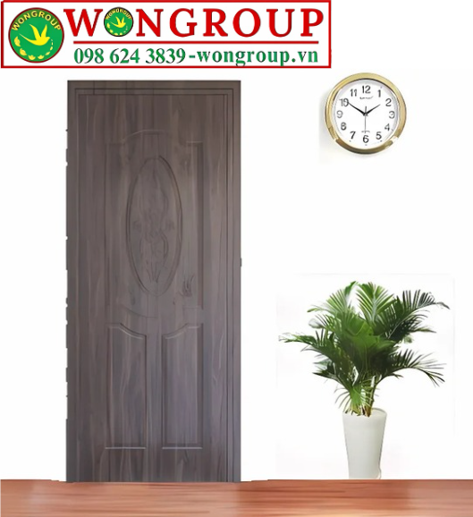 Cửa nhựa Composite dán da 9