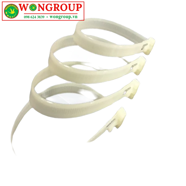 Dây rút nhựa 8x12x300mm, không tháo được, màu trắng
