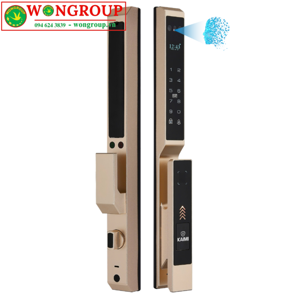 Khóa Cửa Nhôm NF-01 Face ID – Màu Vàng