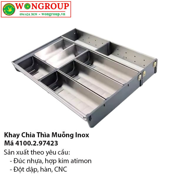 Khay Chia Ngăn Inox Cho Ngăn Kéo