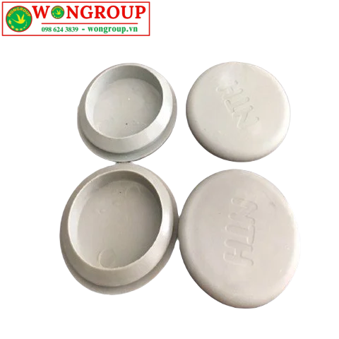 Nút cao su phi 25 màu trắng