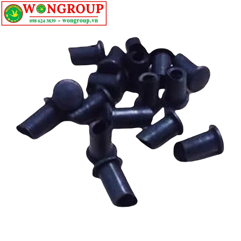 Nút chụp ống phi 10mm, đế 14mmm màu đen nhựa cứng
