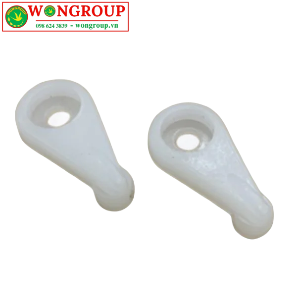 Nút nhựa hình giọt nước - 24x12x3.5, màu trắng