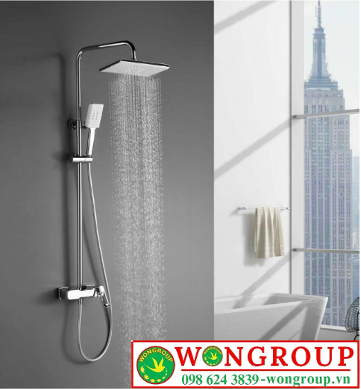 Sen Tắm Đứng Cao Cấp Đồng Thau Mạ Crome NV-9352CR