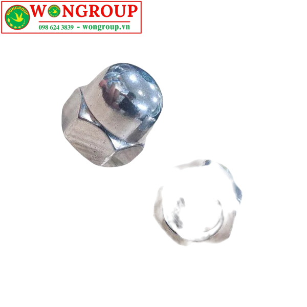 Tán bầu M8x13 xi mạ trắng