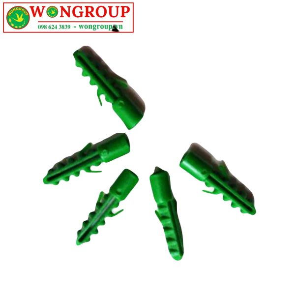 Tắc kê nhựa xanh 6x30mm