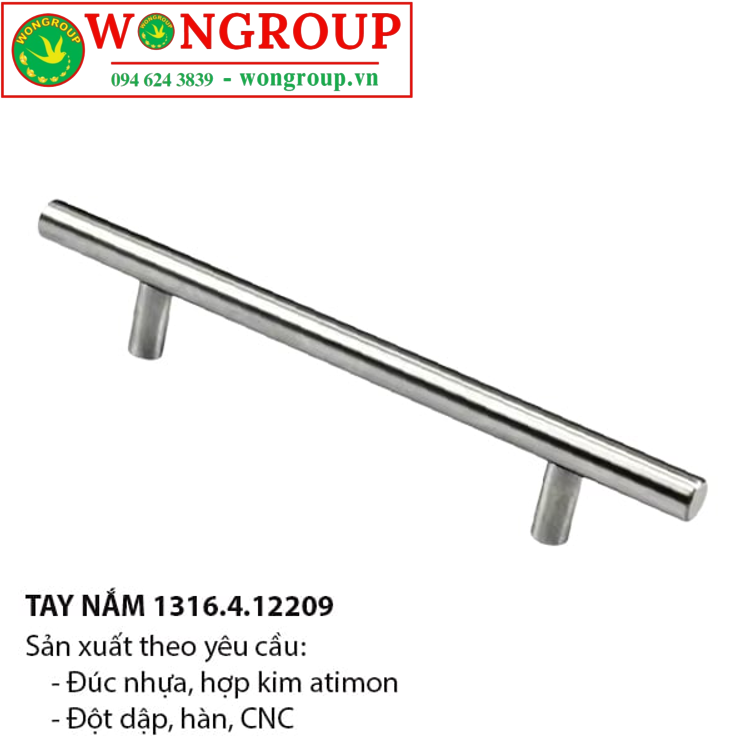 Tay nắm đũa phi 12mm sắt xi niken