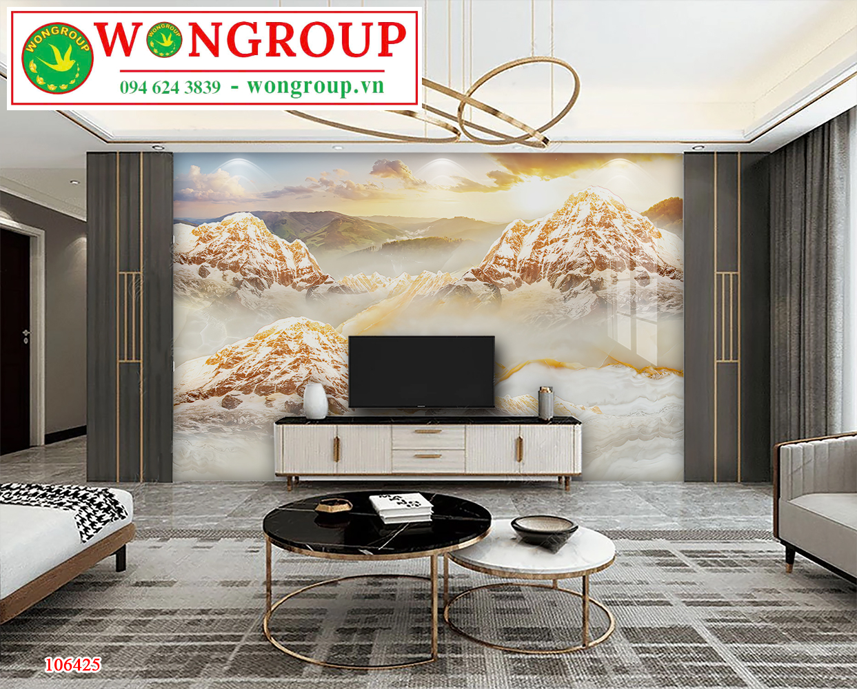 Tranh Vân Đá Phong Cảnh MS106