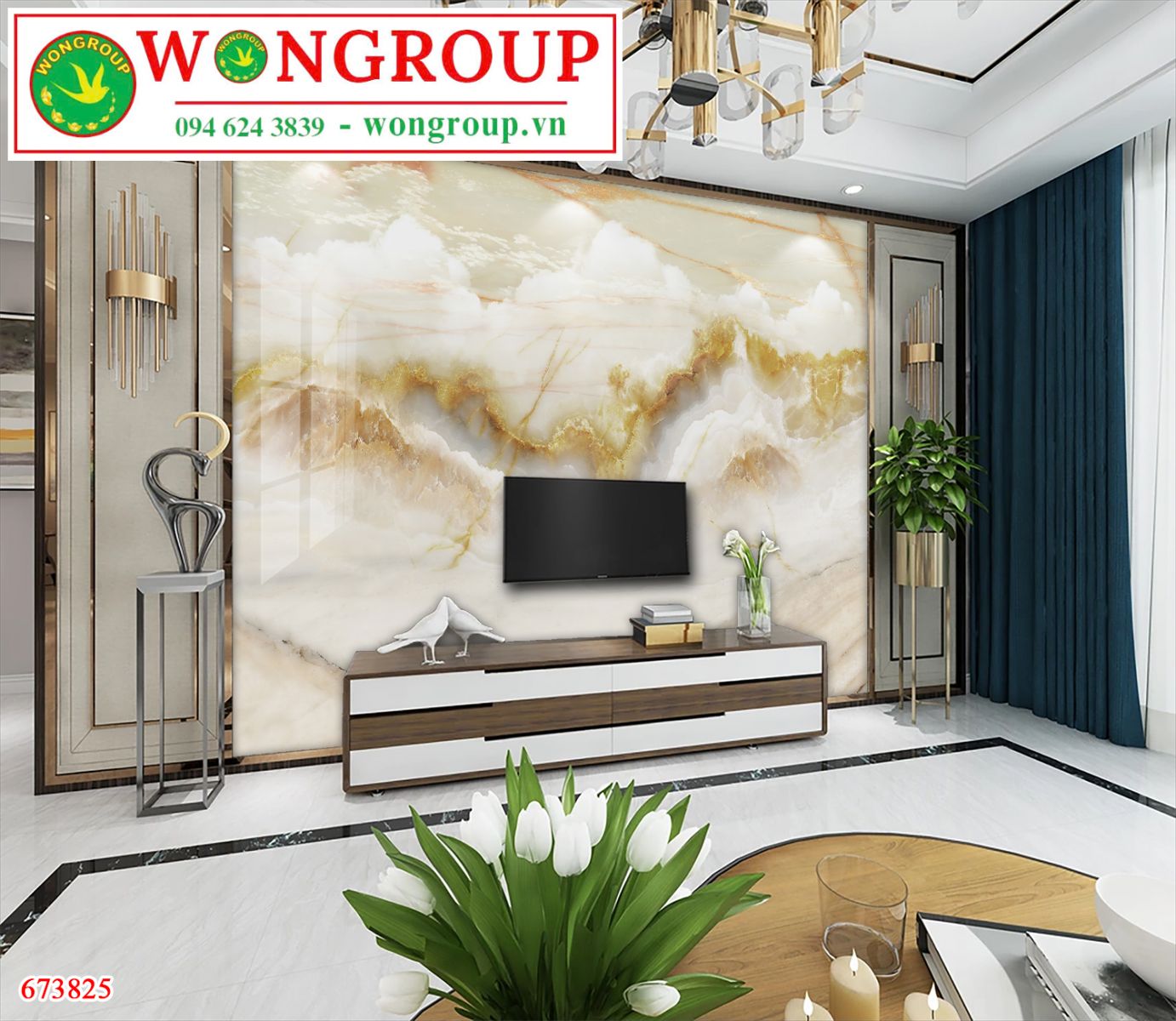 Tranh Vân Đá Phong Cảnh MS670