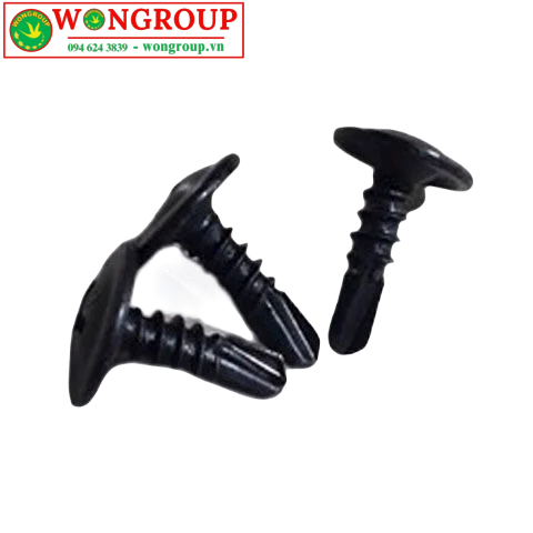 Vít khoan sắt M4, đầu dù đuôi cá, màu đen