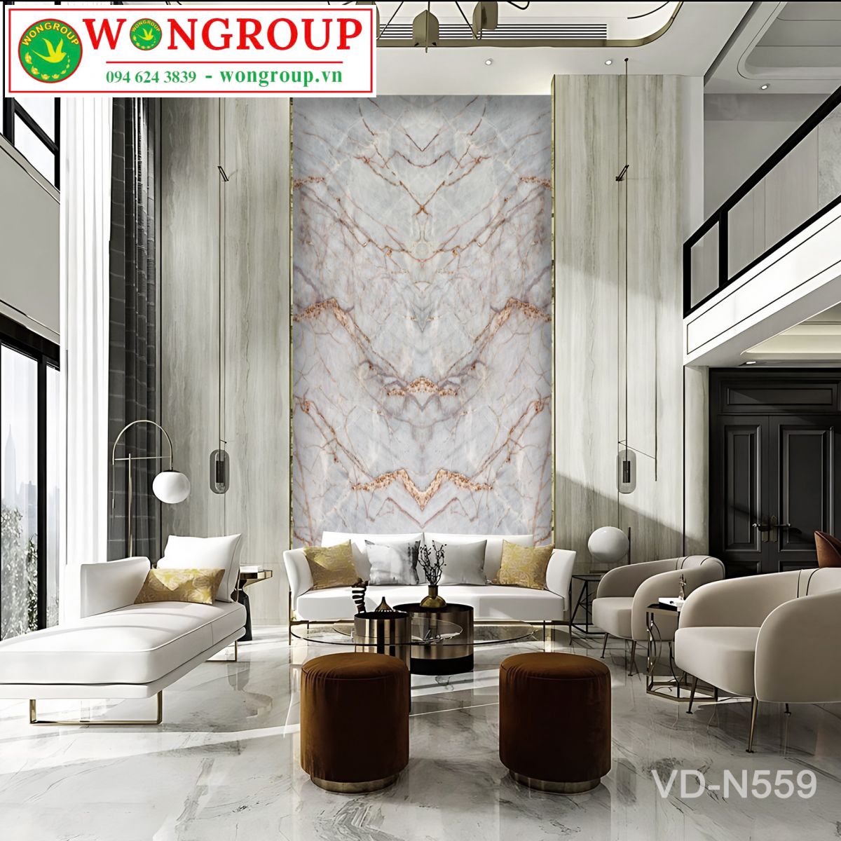 Tranh Vân Đá Đối Xứng N55