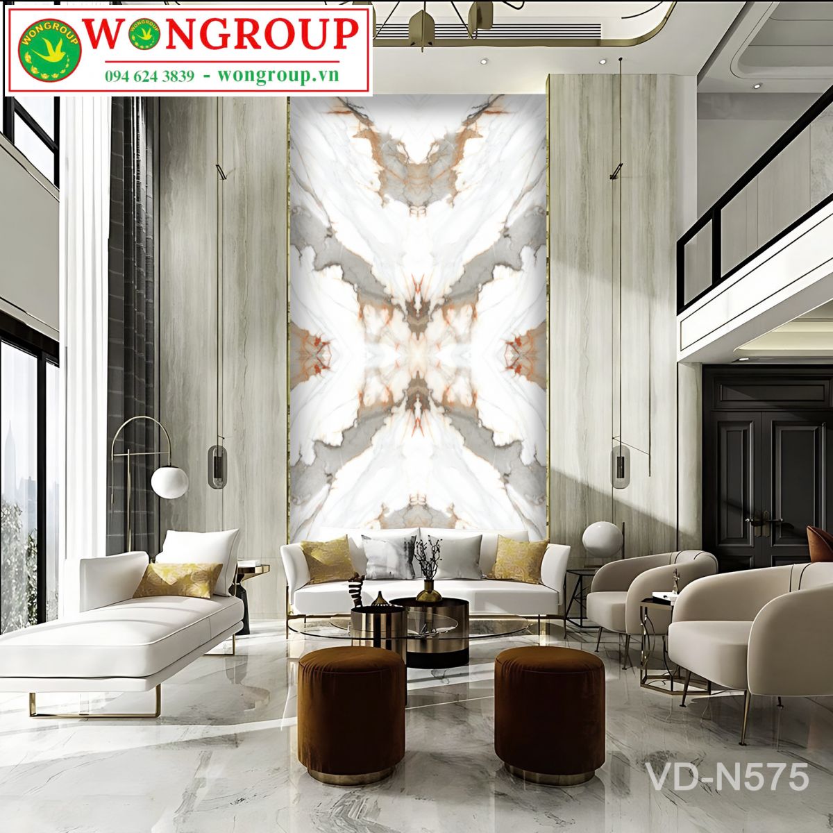 Tranh Vân Đá Đối Xứng N57