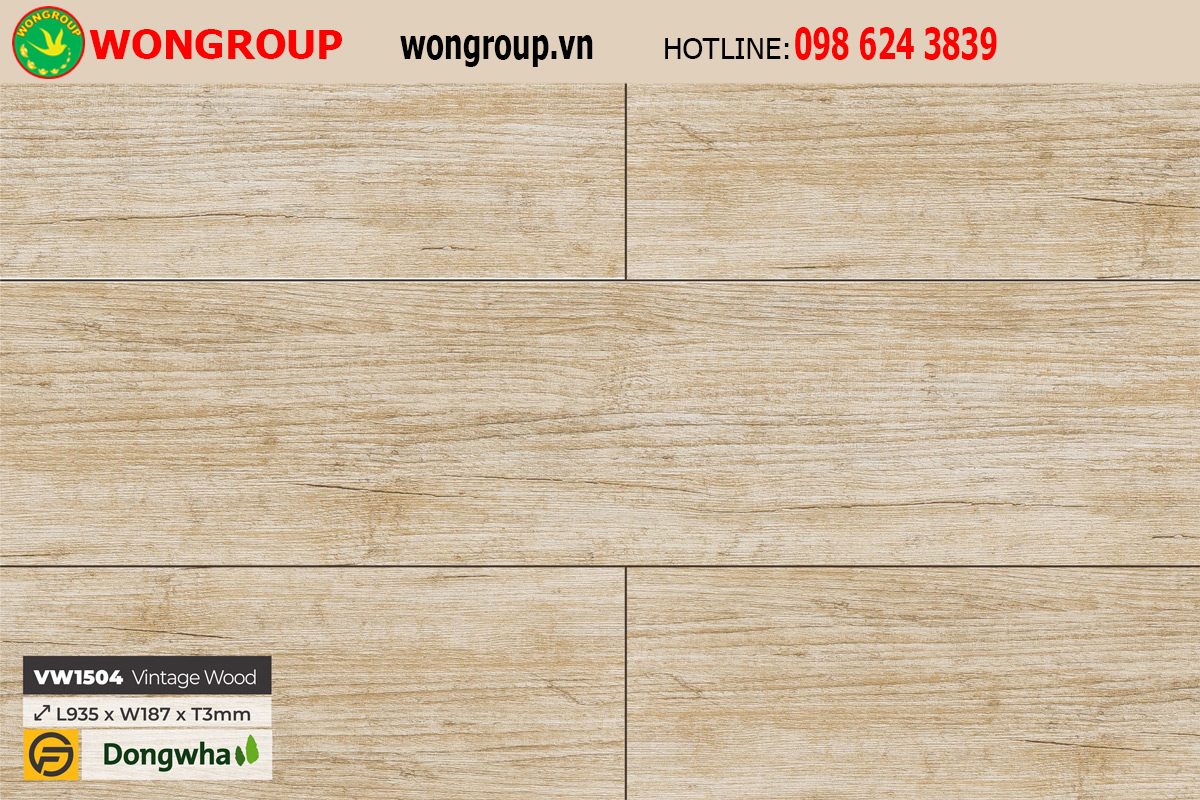 Sàn nhựa VW1504 Vintage Wood - 3mm