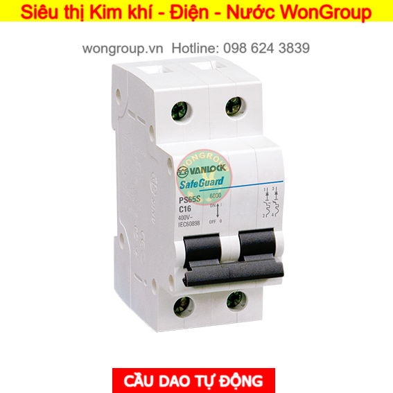 Cầu dao tự động MCB PS65S - 2 Cực