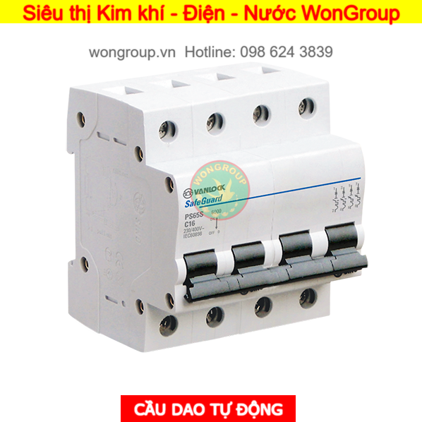 Cầu dao tự động MCB PS65S - 4 Cực