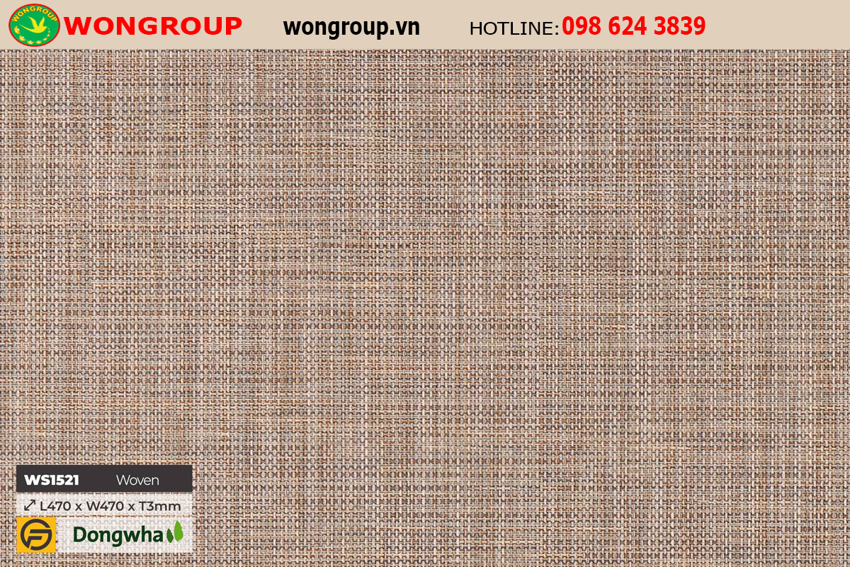 Sàn nhựa WS1521 Woven - 3mm