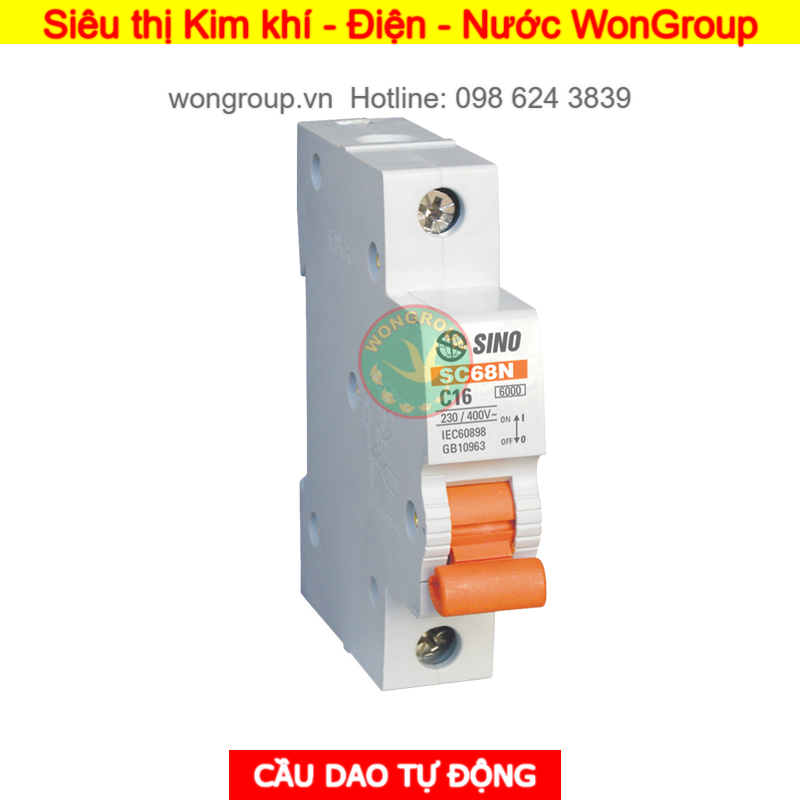 Cầu dao tự động MCB SC68N - 1 Cực