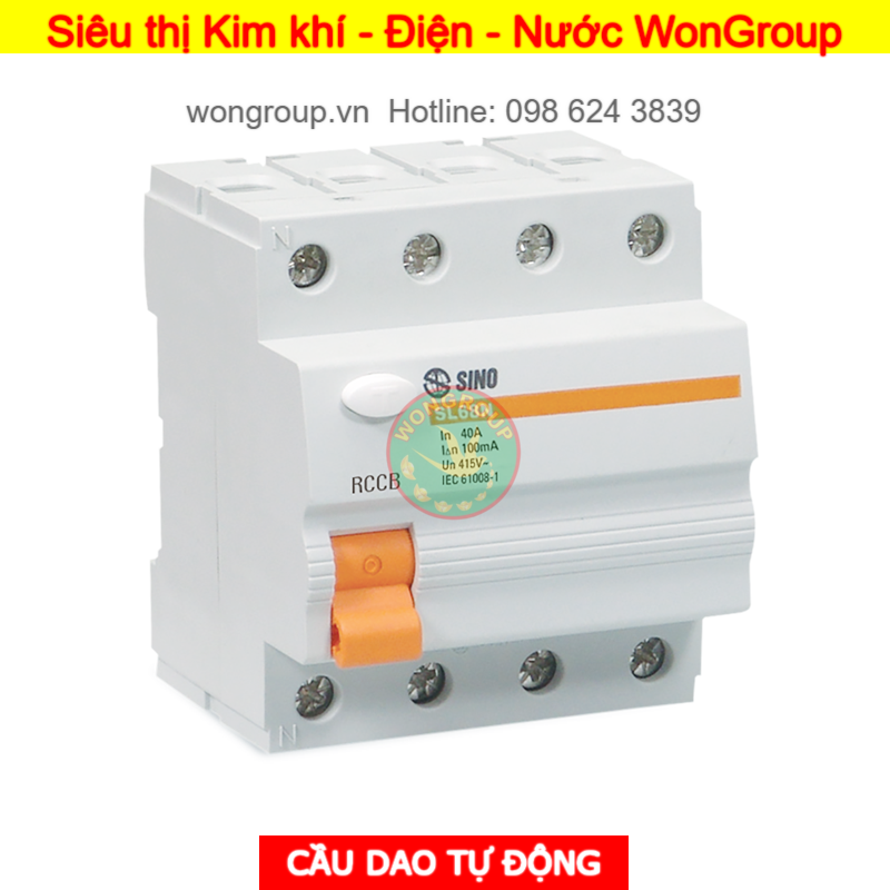 Cầu dao chống dòng rò - RCCB SL68N - 4 Cực