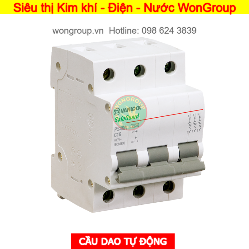 Cầu dao tự động MCB PS45N - 3 Cực