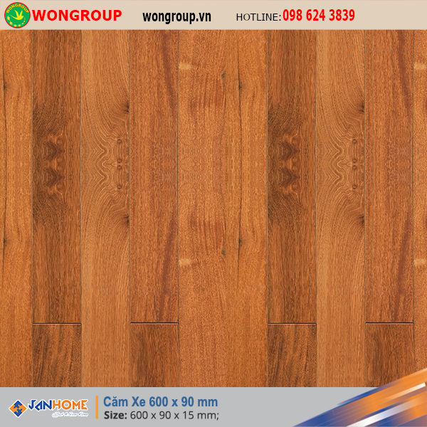 Sàn gỗ Căm Xe 600 x 90mm