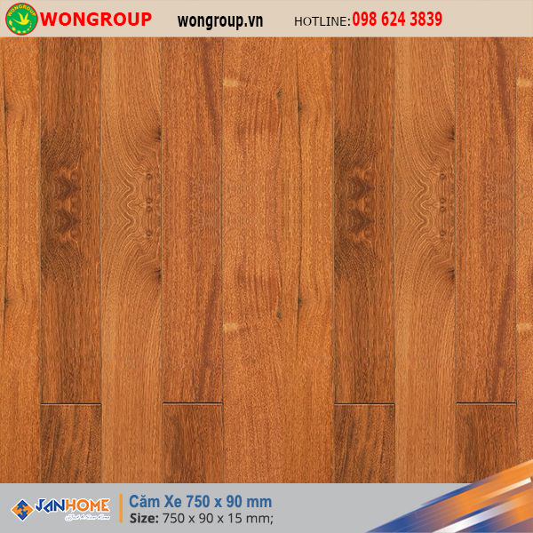 Sàn gỗ Căm Xe 750 x 90mm