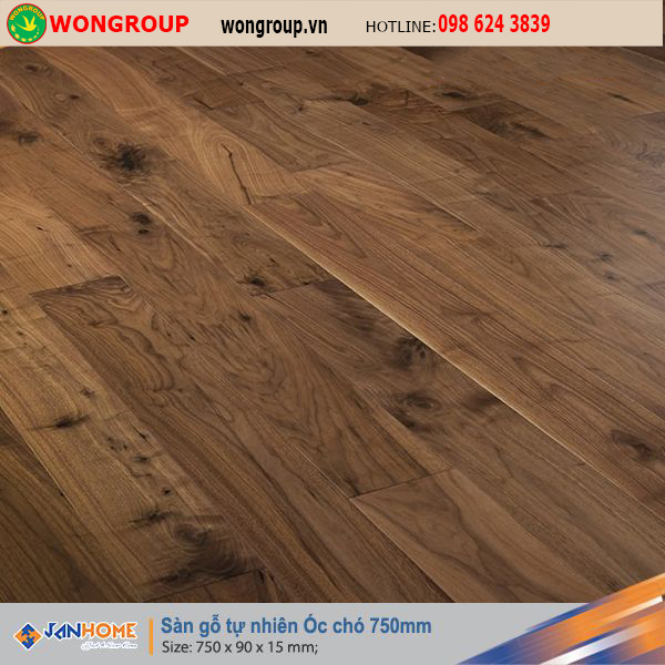 Sàn gỗ Óc chó 750mm