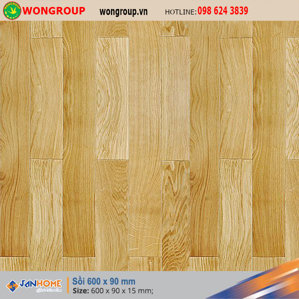 Sàn gỗ Sồi 600 x 90mm