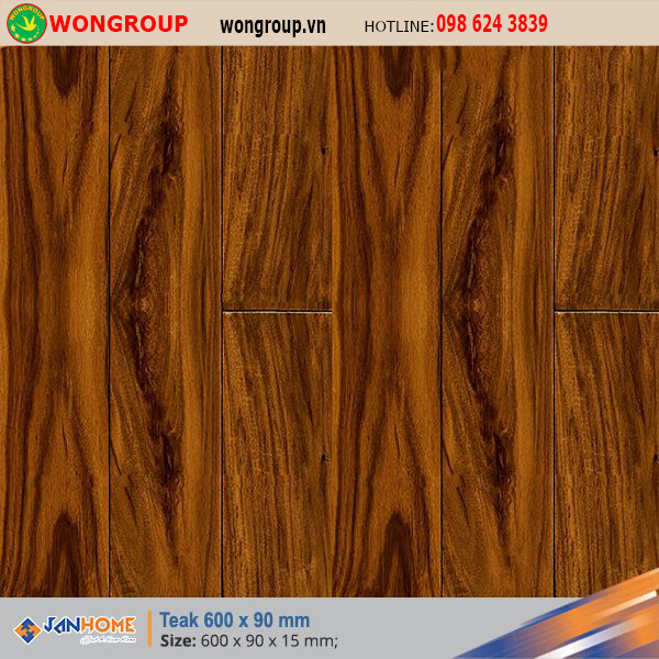 Sàn gỗ Teak 600 x 90mm