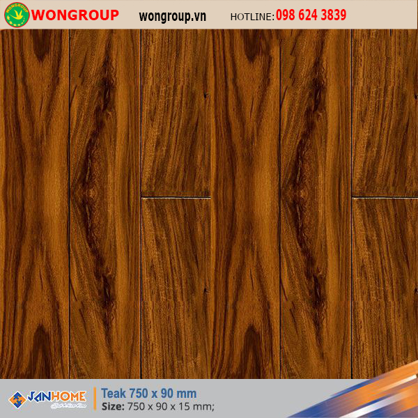 Sàn gỗ Teak 750 x 90mm