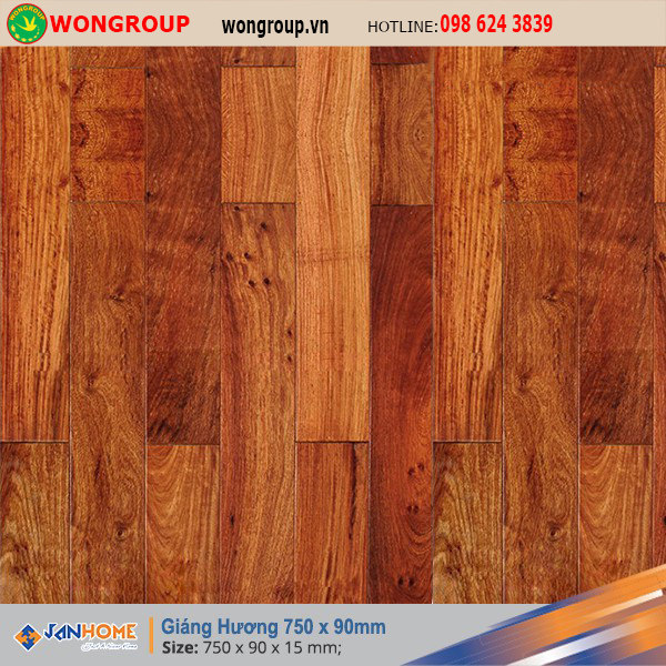 Sàn gỗ Giáng Hương 750 x 90mm