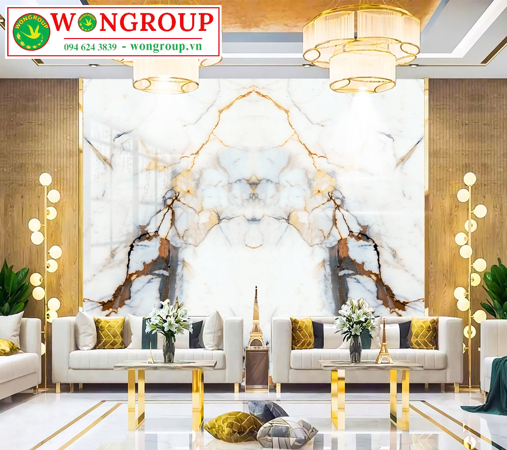 Tranh Giả Đá Cẩm Thạch Bóng Gương