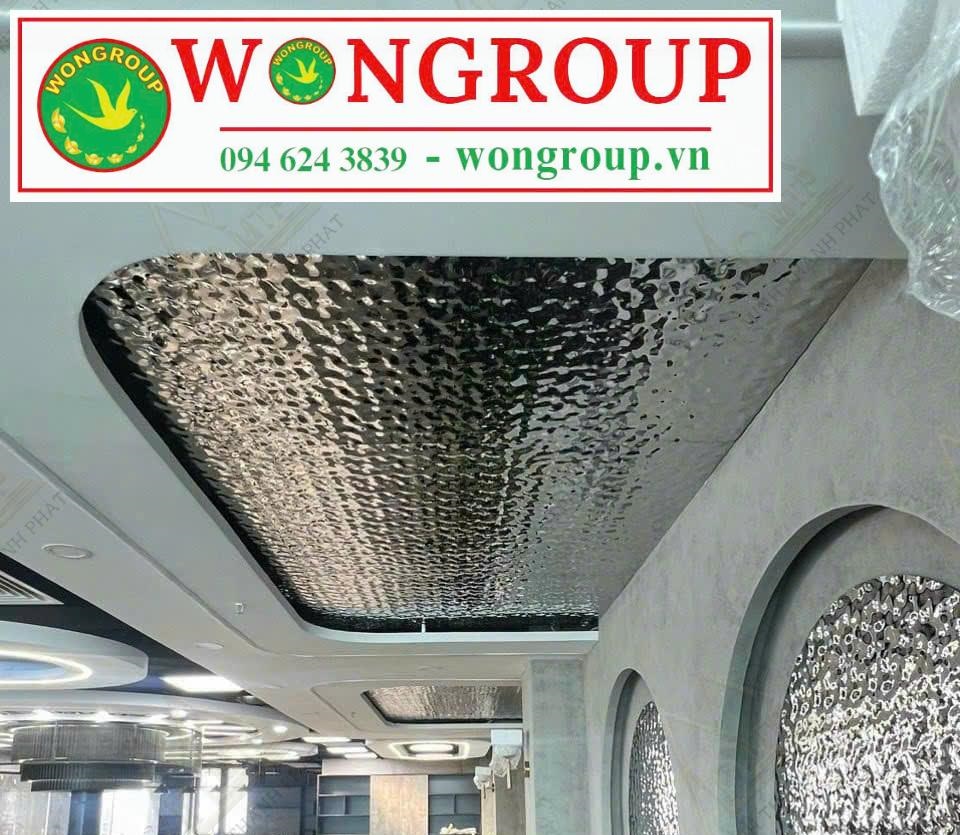 Tấm ốp than tre gợn sóng nước lớn